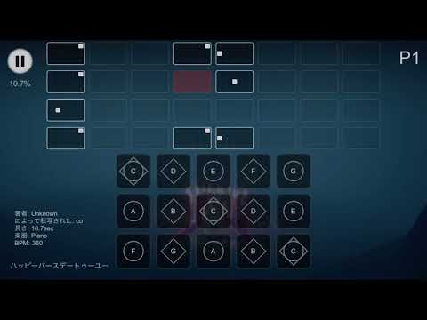 【sky楽譜】ハッピーバースデートゥーユー(誕生日ソング) 簡単一本指演奏