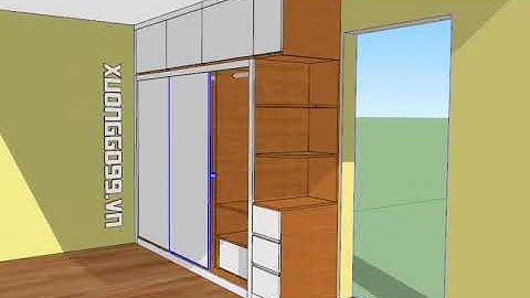 Tủ áo cánh lùa 3 CÁNH  -XG99