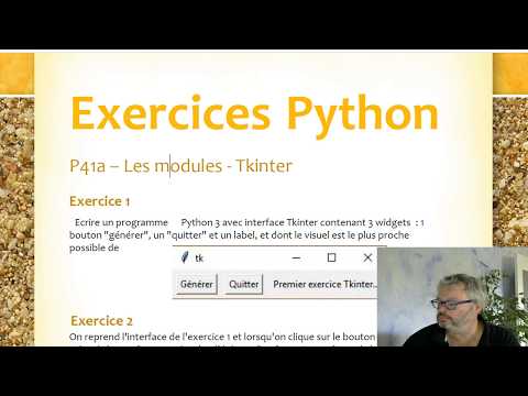 Python - Correction C1P41aEx4 - Tkinter