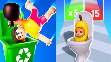 Lazy Jump VS Merge Master Monster Run 3D - Gameplay Walkthrough Android iOS