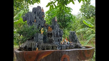 Tiểu cảnh Hòn non bộ loại lớn và mini Giá rẻ cho các anh chị Chơi tết và chơi lâu dài.