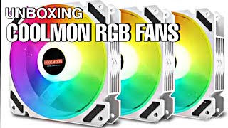 Budget white RGB Fans | Coolmoon RGB Fans Unboxing & Review