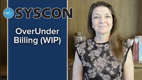 OverUnder Billing WIP