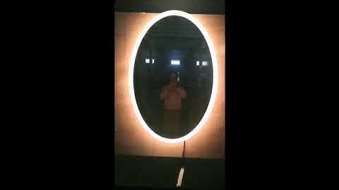 How to make a make up oval led mirror?