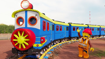 🛑 Bogie Separate from Fast Train Cartoon - Lego City Train Cartoon - Choo choo train kids videos