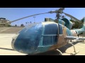 Captured syrian air force anti tanks  sa341l gazelle helicopter hot missiles by arospatiale