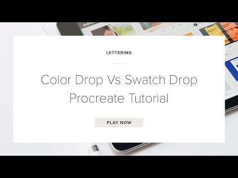 Color Drop Vs Swatch Drop Procreate Tutorial