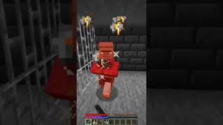 I build minecraft most secure wandering trader prison #minecraft #lockdownlife #shorts #fypviral