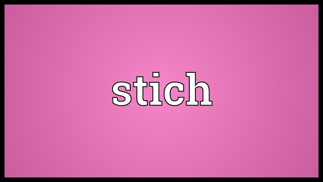 Stich Meaning YouTube