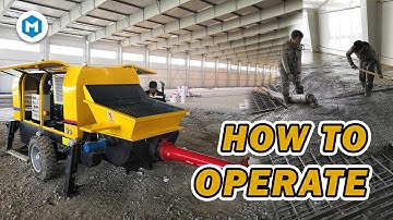Teach you how to operate the concrete pump | Beginner’s Guide