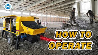 Teach you how to operate the concrete pump | Beginner’s Guide