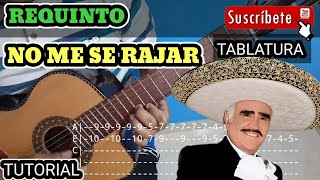 Video voorbeeld van "No me se rajar Vicente Fernández TABLATURA REQUINTO TUTORIAL"