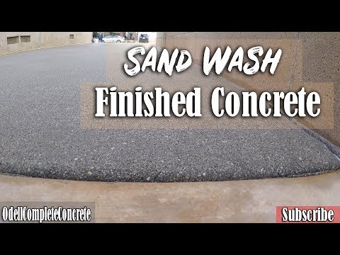 How to Pour a Concrete Sand-Wash Finished Driveway and Wooden Stamped Concrete Patio Part 2