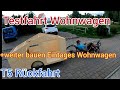 Kleine Testfahrt Wohnwagen/weiter bauen/T5 Rückfahrt