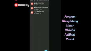 cara program menghitung umur di apk pascal || tutorial 😉