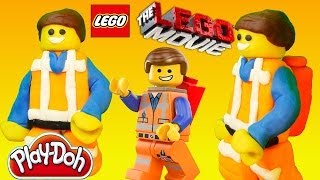 Play Doh Superhero Emmet from THE LEGO MOVIE Play Dough Tutorial DIY Legos Character