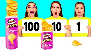 100 Katmanlar Gida Mücadelesi | Komik Yemek Tarifleri DaRaDa Challenge