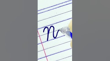 How to write capital letter “M” connect with small letters in Cursive writing a-z.
