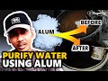 How to purify water using alum