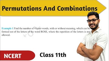 Class 11th Example 1 of Chapter 6 Permutations and Combinations || NEW NCERT || By Rajeev Sir  CBSE