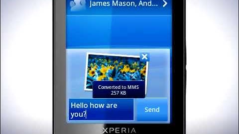 Xperia X10 mini messaging