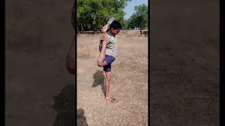 Natarajasana yoga pose | yoga challenge | #shorts| #yogawithraj |