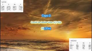 Heaven by Kane Brown (Capo 2) play along with scrolling guitar chords and lyrics