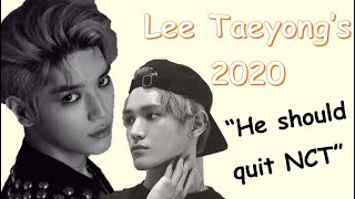 Taeyong, you worked hard in 2020.