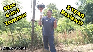 5 Year Long Term Review 52cc 6 in 1 Trimmer Baokaler Brush Cutter #brushcutter #stringtrimmer