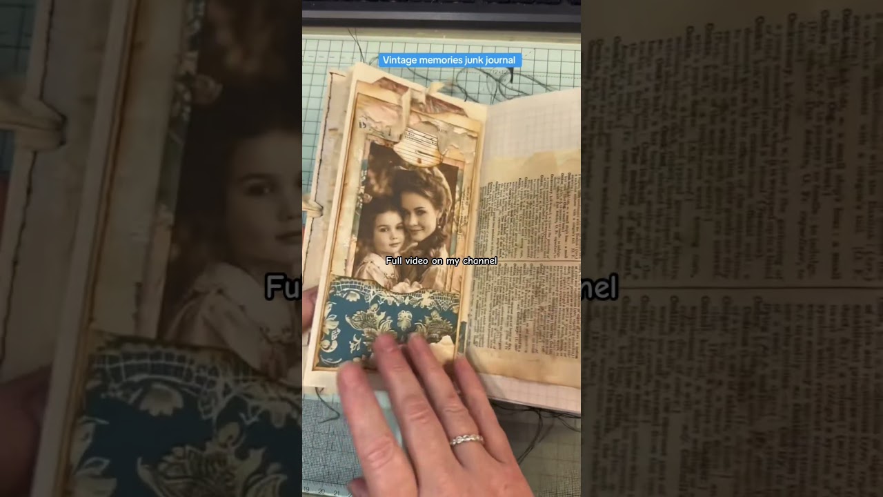 Vintage memories junk journal you can watch the full video on my