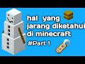 Hal yang jarang diketahui di Minecraft | Part 1