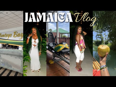 travel vlog | girls trip to JAMAICA | ootds + bamboo rafting + party boat + zip lining