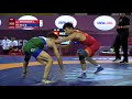 1/4 FS - 57 kg: B. MYRZANAZAR U (KGZ) v. M. BILAL (PAK)