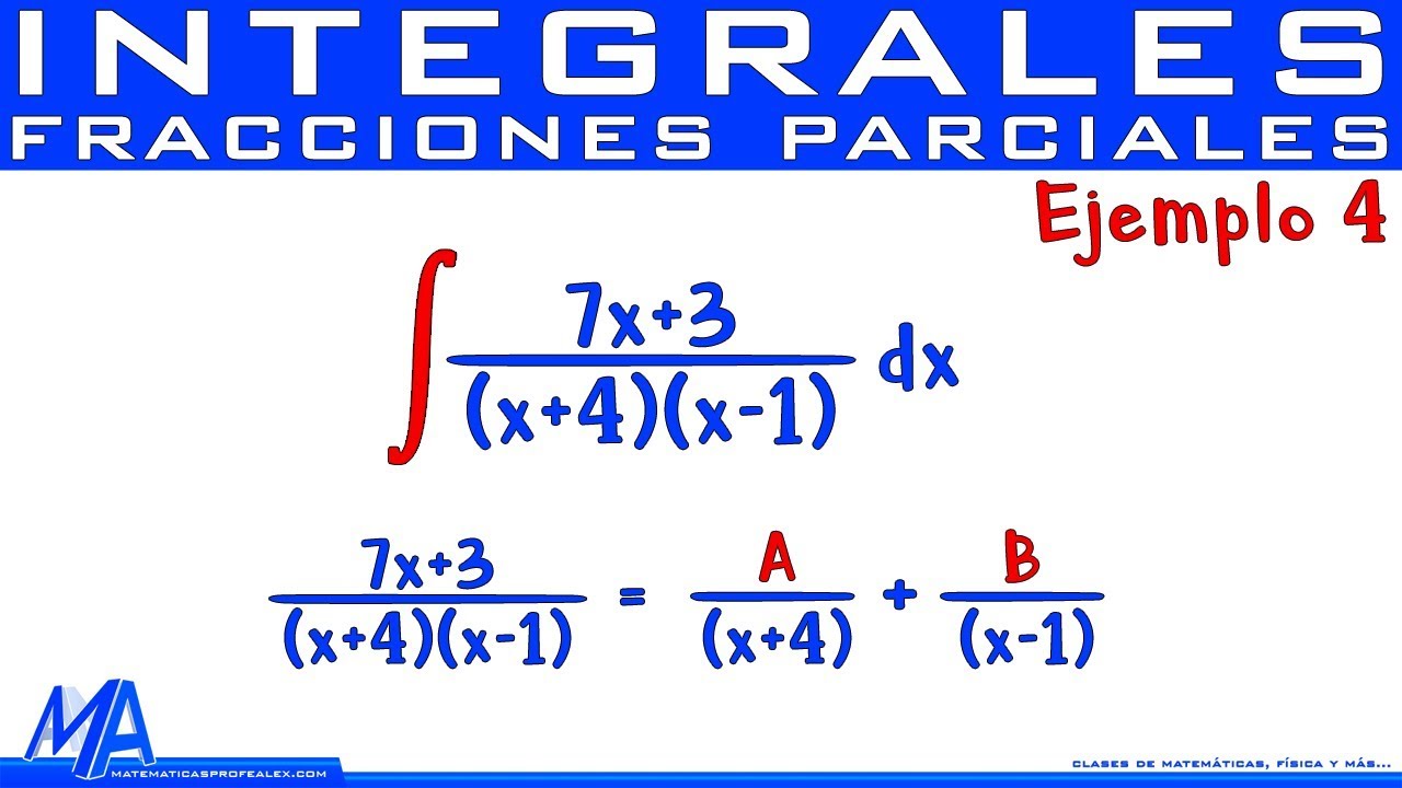 Download Integración por fracciones parciales | Ejemplo 4 Factores lineales diferentes