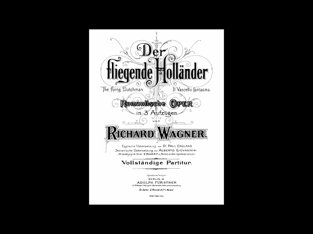 Wagner - Le Vaisseau fantôme : Ballade de Senta (Acte 2) : N.Stemme etc. / Ch & Orch Opéra Etat Vienne / S.Ozawa