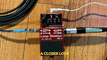 Set Up: Boss RC-3 Loop Station Pedal Plugging In + Using a Microphone Voice Looping & Sample Looping