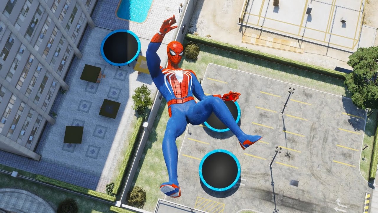 SPIDER-MAN CRAZY JUMPS & FALLS #2 | GTA 5 SPIDER-MAN FAILS