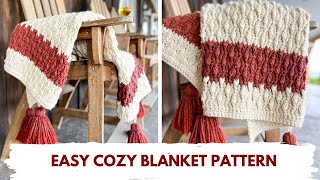 Crochet Throw Blanket | Crochet Blanket Pattern | How to Crochet