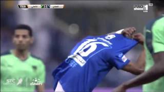 هدف الهلال الثاني (يوسف السالم)ضد الاهلي في نصف نهائي كأس الملك