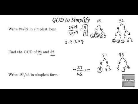 algebra tutorial rational numbers equivalent fractions youtube 4 32 in simplest form