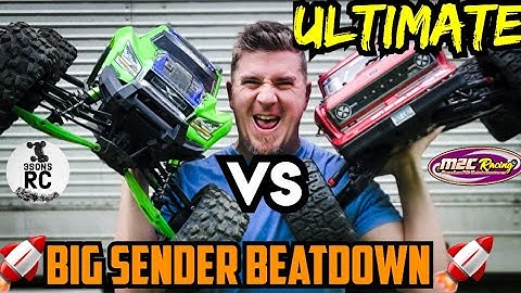 Ultimate Huge RC Big Air Beatdown Traxxas X-Maxx VS Arrma Outcast 8s M2C Upgraded