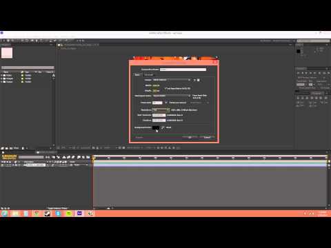 After Effects CS6 Tutorial - 5 - Creating a New Composition