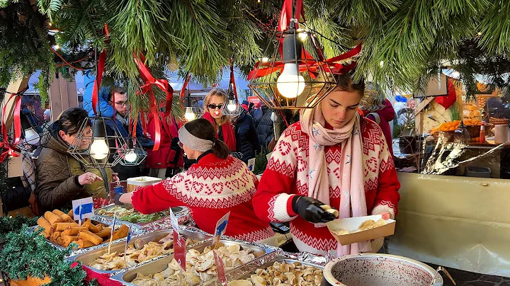 Christmas Market in Krakow, Poland. Christmas atmosphere of markets and streets! Best street food!