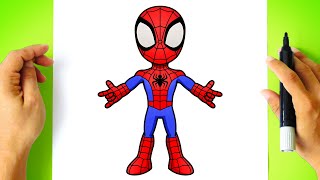 Como DESENHAR o HOMEM ARANHA - Spidey e Seus Amigos Espetaculares