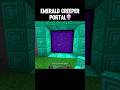Minecraft Emerald Portal #minecraft #shorts