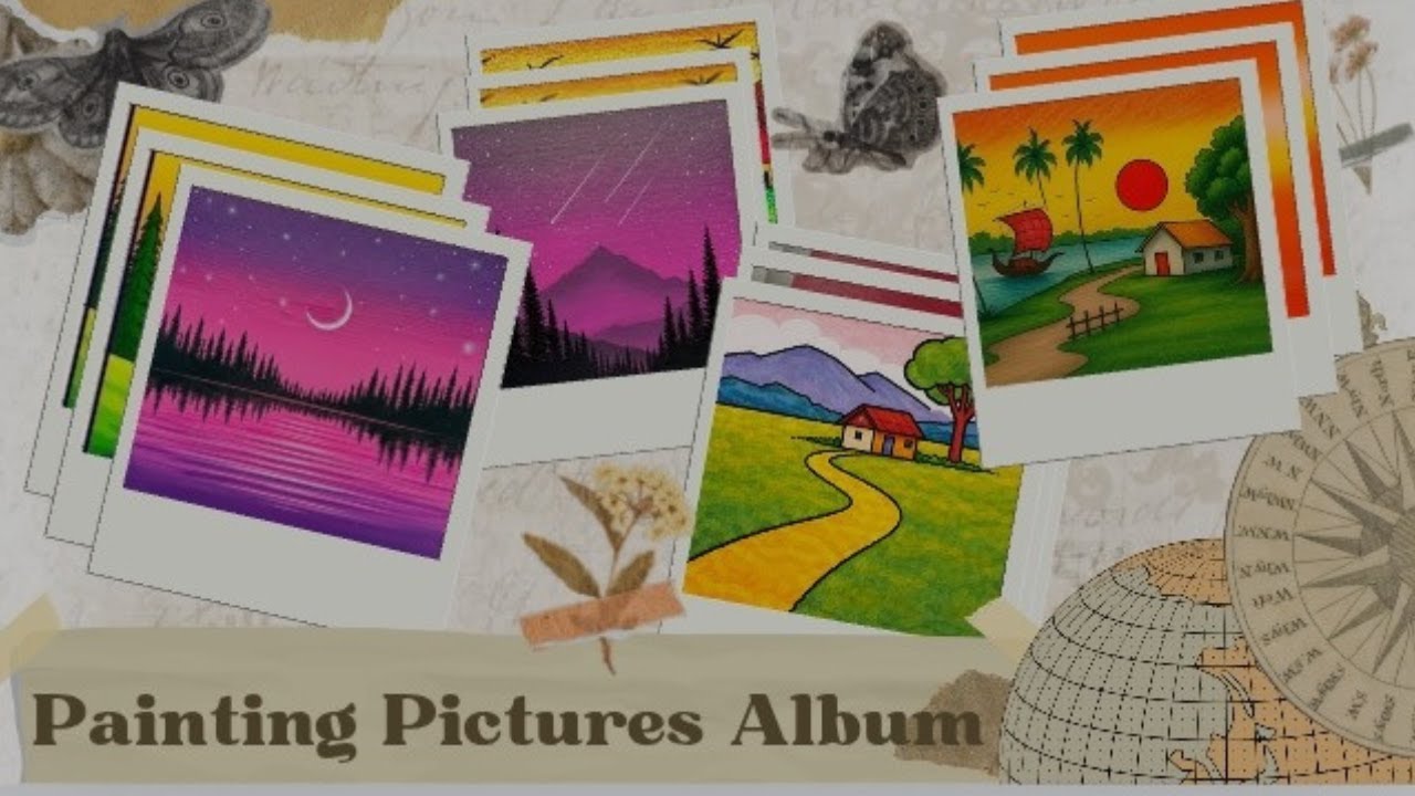 Painting Pictures Album | 2000 Painting pictures Amazing Acrylic & Relaxing Scenerys | 