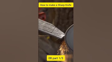 How to make a Sharp Knife | 09 part 1/3 | handmade handcrafted diy #shorts #craft #damascus #asmr