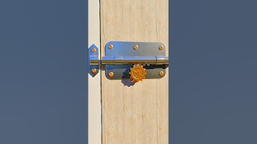 Automatic Gate lock Simple idea