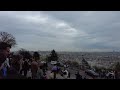 Parvis du sacrcur  montmartre  vue incroyable sur tout paris