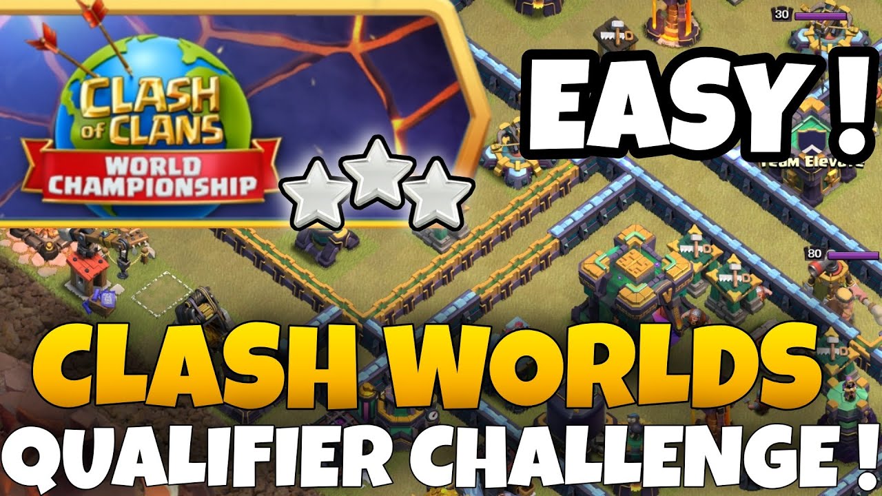 Easy 3 Star CLASH WORLDS JUNE QUALIFIER CHALLENGE ! How To Beat CLASH WORLDS QUALIFIER CHALLENGE !